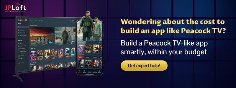 Create an APp Like Peacock TV CTA